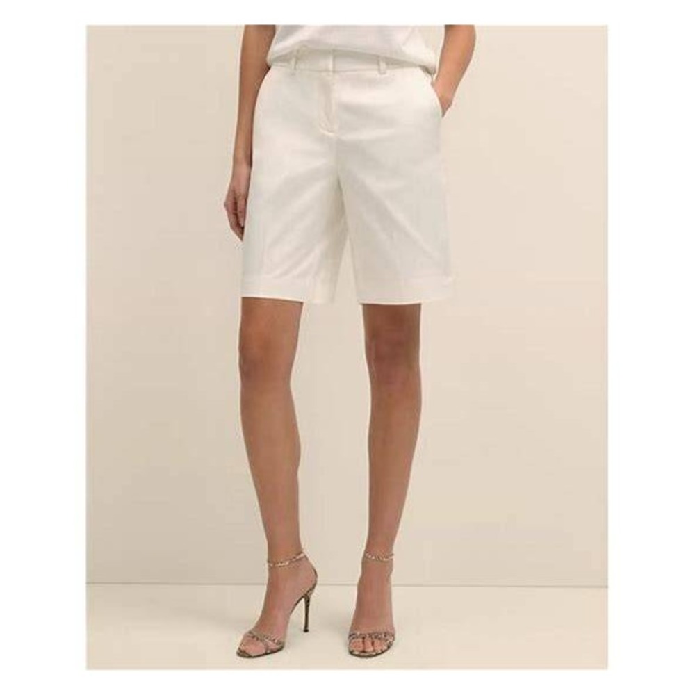 Brooks Brothers 346 White Bermuda Shorts Sz 10 Coastal Preppy Old Money Resort